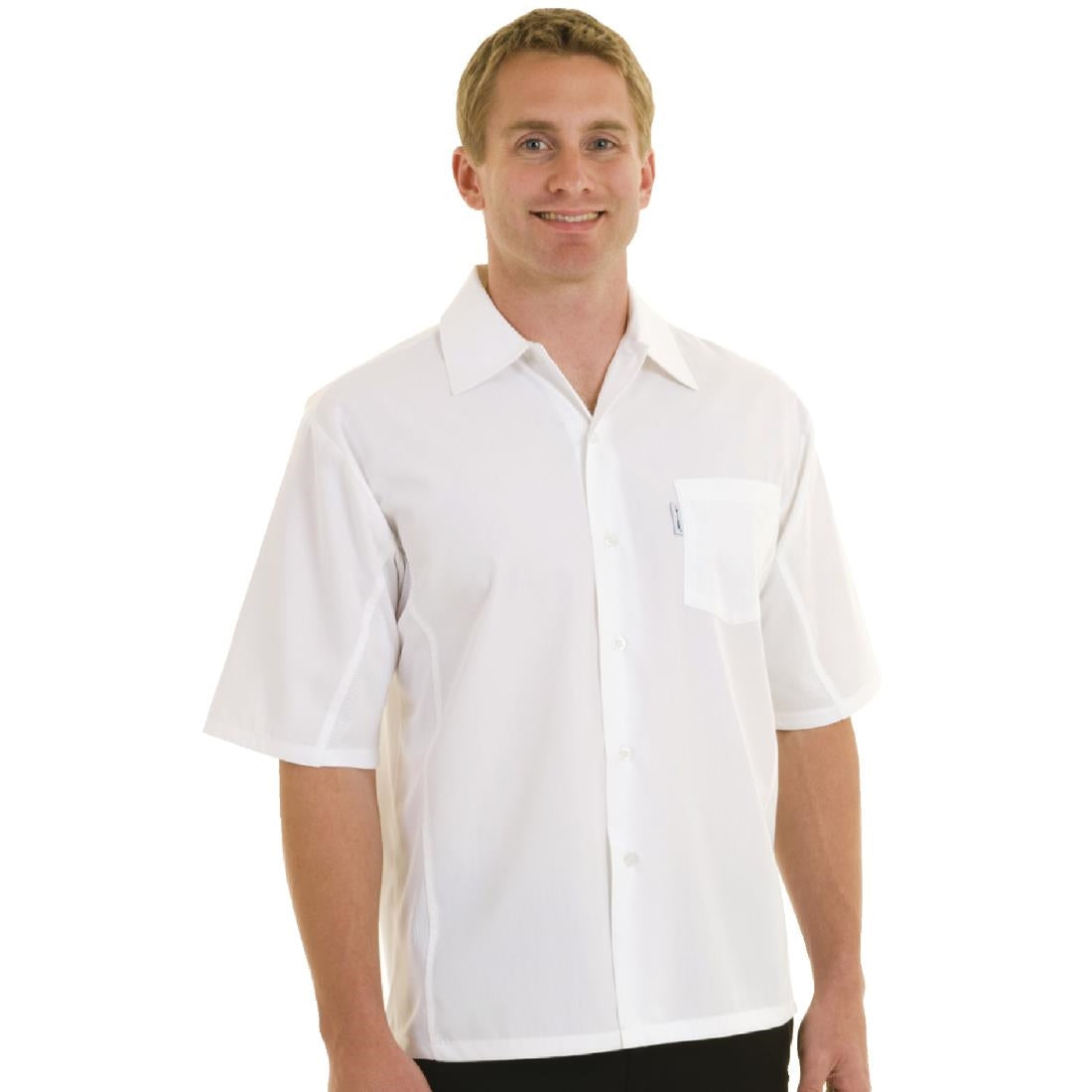 Chef Works Unisex Cool Vent Chefs Shirt White product image