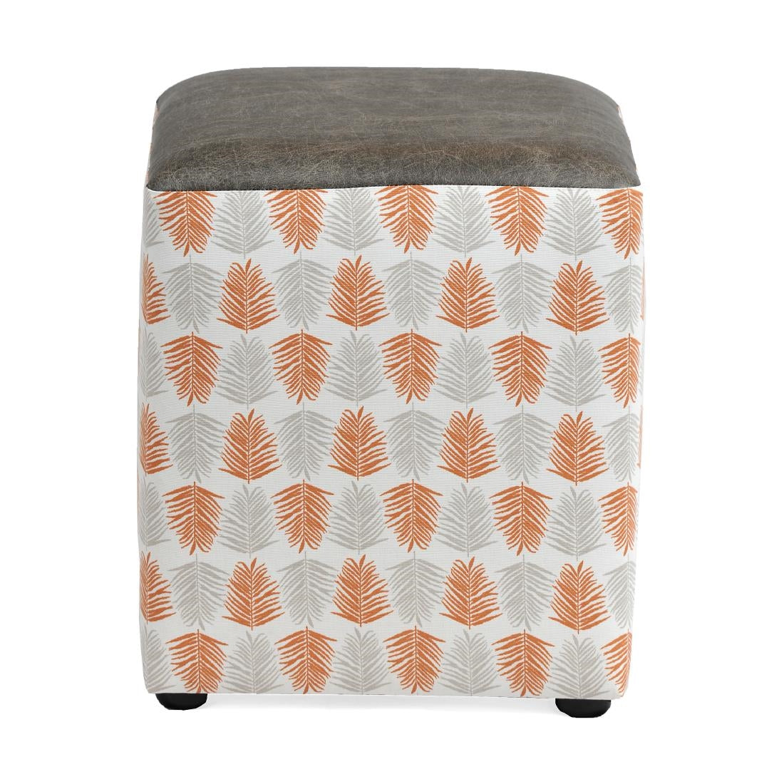 Alfresco Cube Ash Stool Mandarin product image