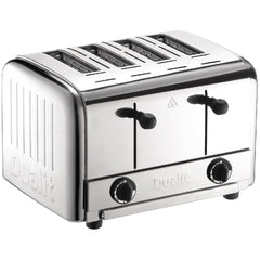 Dualit 49900 4-Slice Catering Pop-Up Toaster Stainless Steel