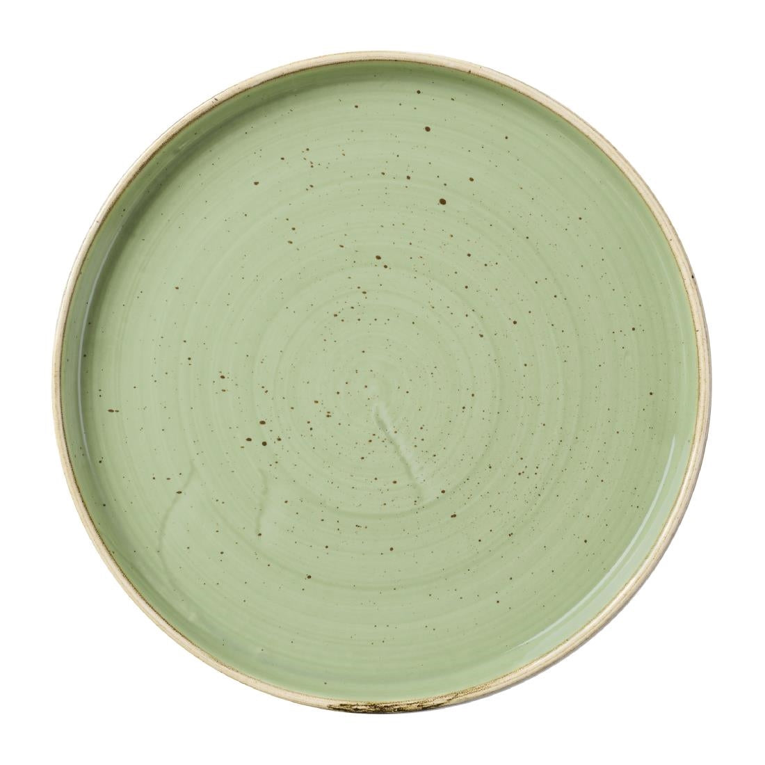 Churchill Stonecast Sage Green Walled Plate product image