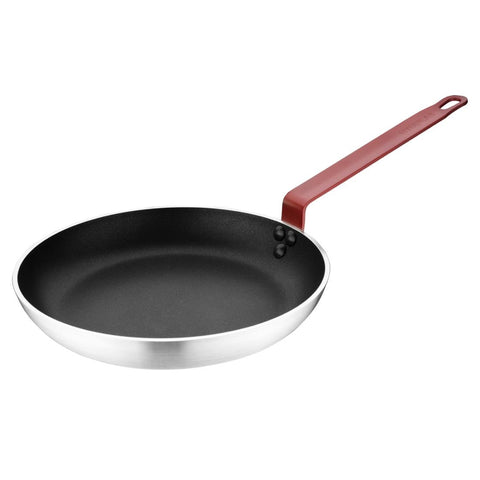 Hygiplas Non-Stick Teflon Aluminium Platinum Plus Frying Pan with Red Handle 280mm