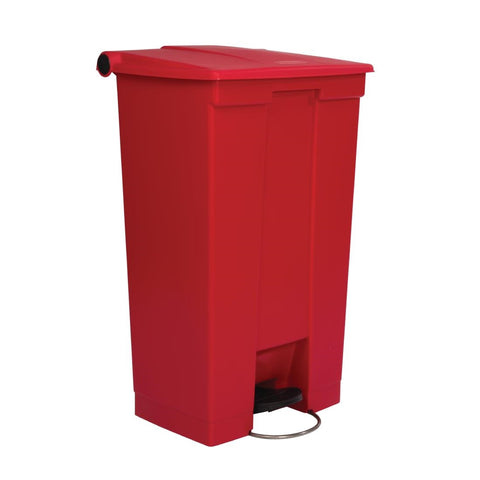 Rubbermaid Step-On Pedal Bin Red 87Ltr product image