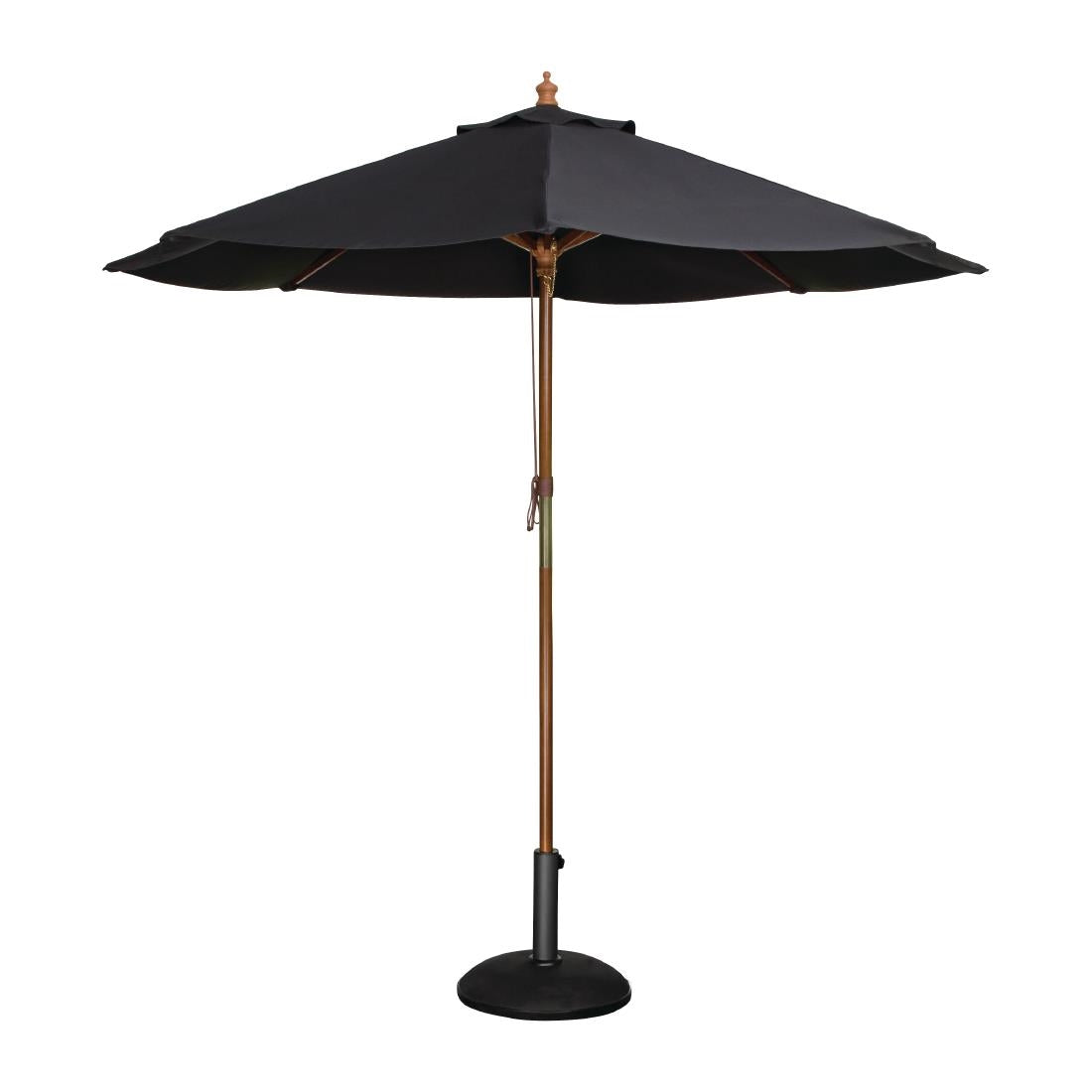 Bolero Round Parasol 3m Diameter Black product image