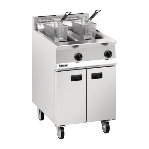 Lincat Opus 800 Twin Tank Twin Basket Free Standing Natural Gas Fryer OG8111