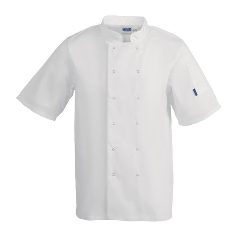 Whites Vegas Unisex Chefs Jacket Short Sleeve White M