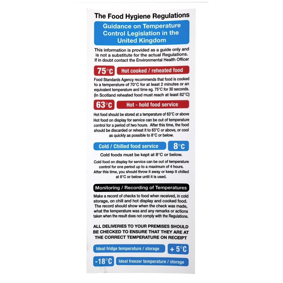 Vogue 2006 Food Act Cook Chill Guidelines product image