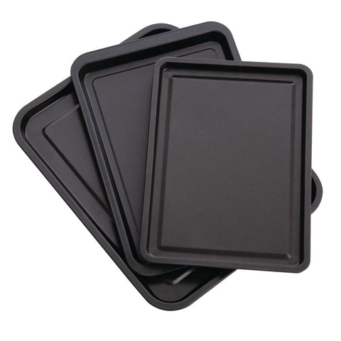 Nisbets Essentials Non Stick Baking Trays (Pack of 3)