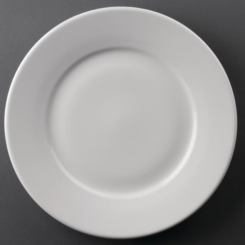 Olympia Athena Wide Rimmed Plates White 254mm product image