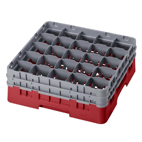 Cambro Camrack Red 25 Compartments Max Glass product image