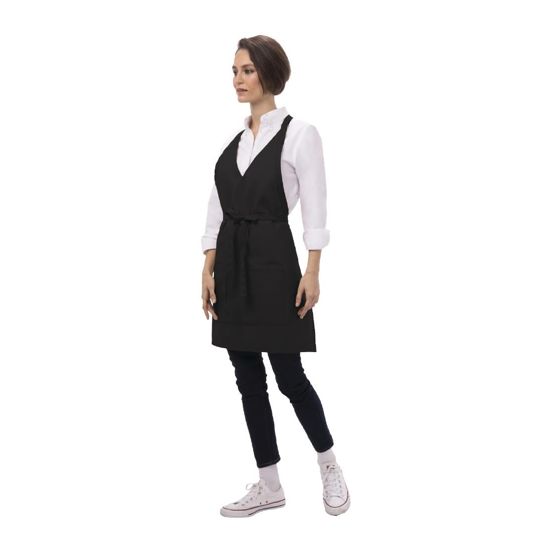 Chef Works Tuxedo Bib Apron Black product image