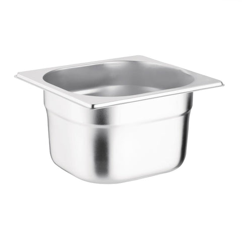 Vogue Stainless Steel 1/6 Gastronorm Tray 100mm