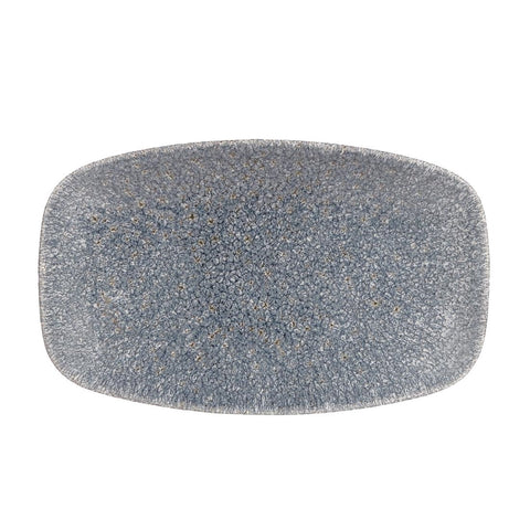 Churchill Studio Prints Raku Rectangular Plates Topaz Blue 200mm (Pack of 12)
