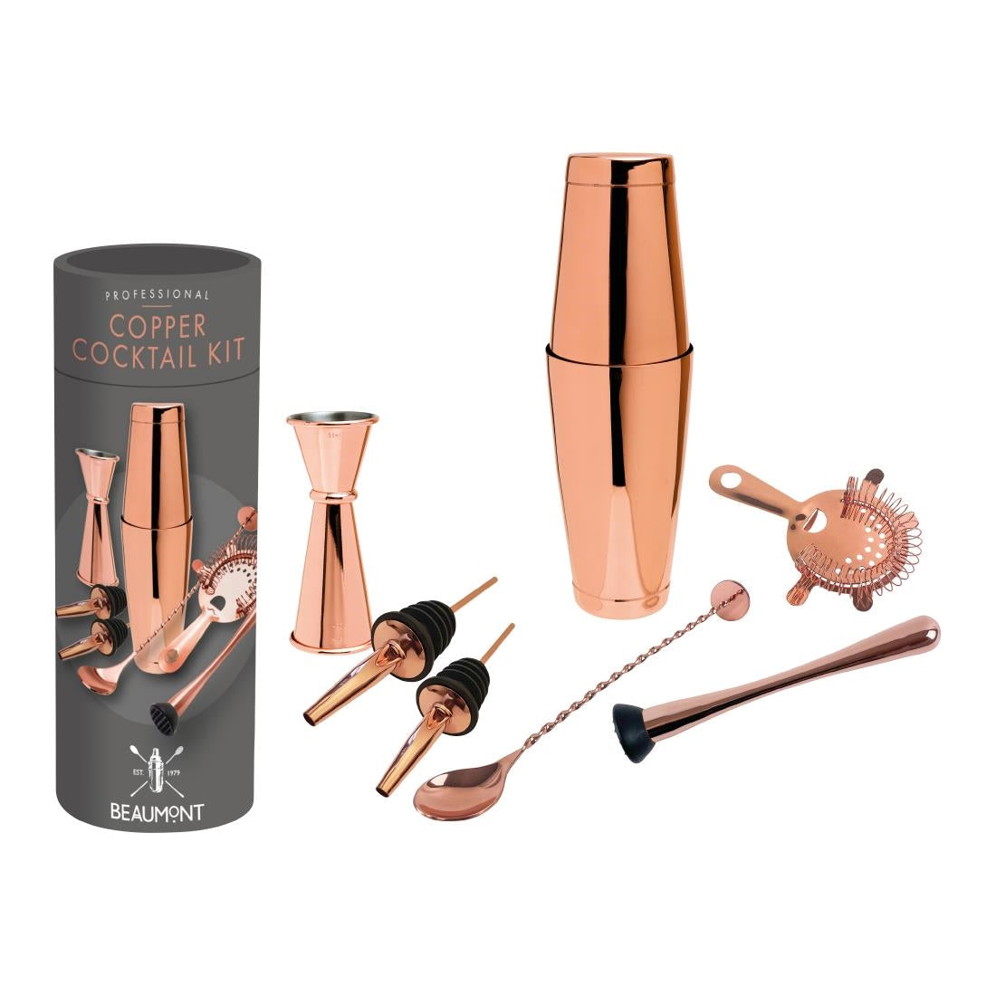 Beaumont Cocktail kit Copper 8 Piece product image