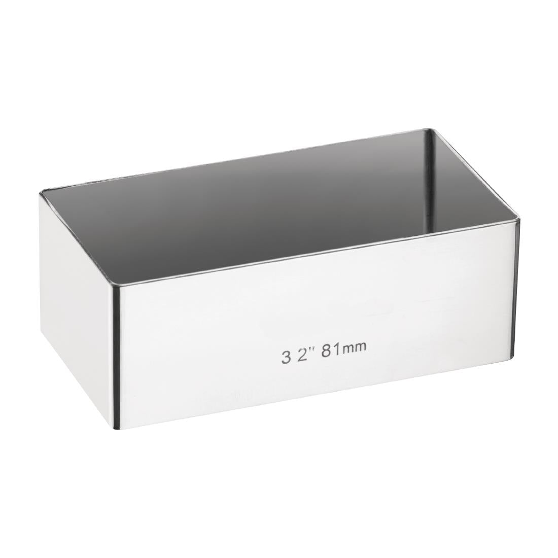 Rectangular Mini Gateaux Mould 80 x 40mm product image