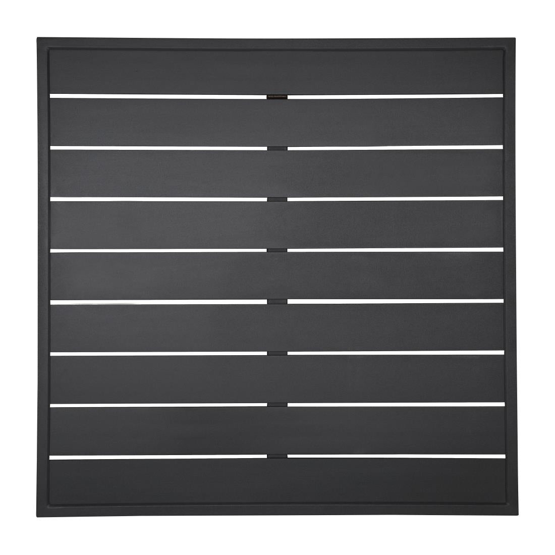 Bolero Aluminium Square Table Top Black 700mm product image