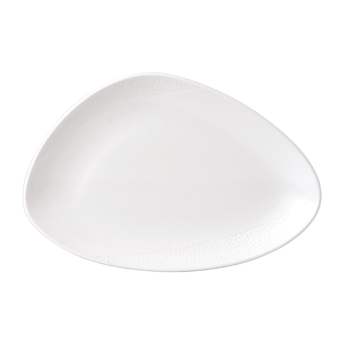 Isla White Chefs' Triangle Plate 12 x 8 " product image