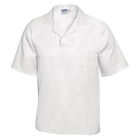 Unisex Bakers Shirt White L
