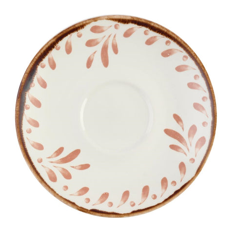 Dudson Harvest Mediterranean Terracotta Saucer 156mm (Pack of 12)