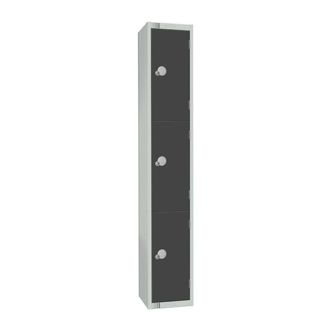 Elite Three Door Manual Combination Locker Locker Graphite Grey
