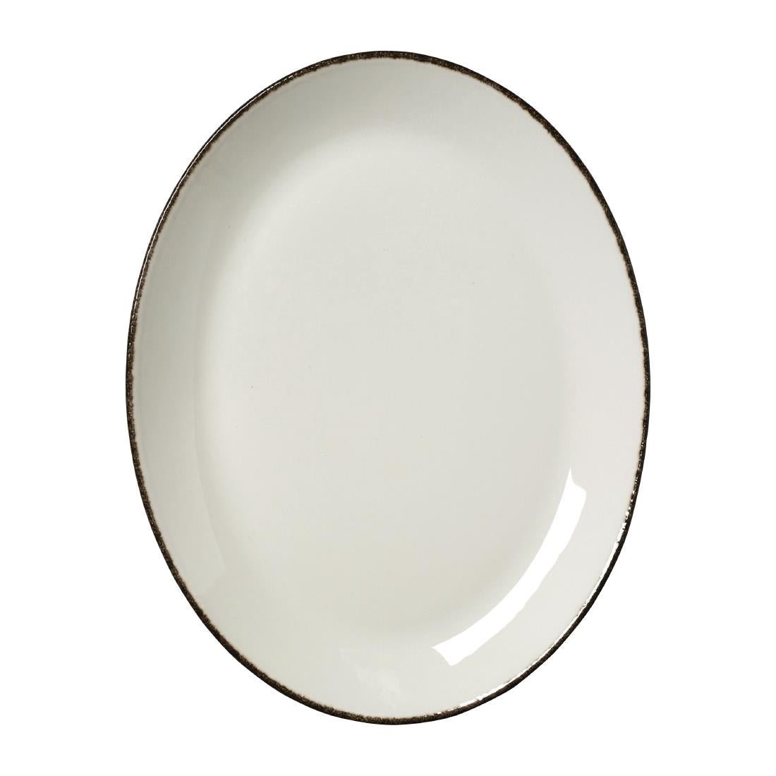 Steelite Charcoal Dapple Oval Coupe Plates product image