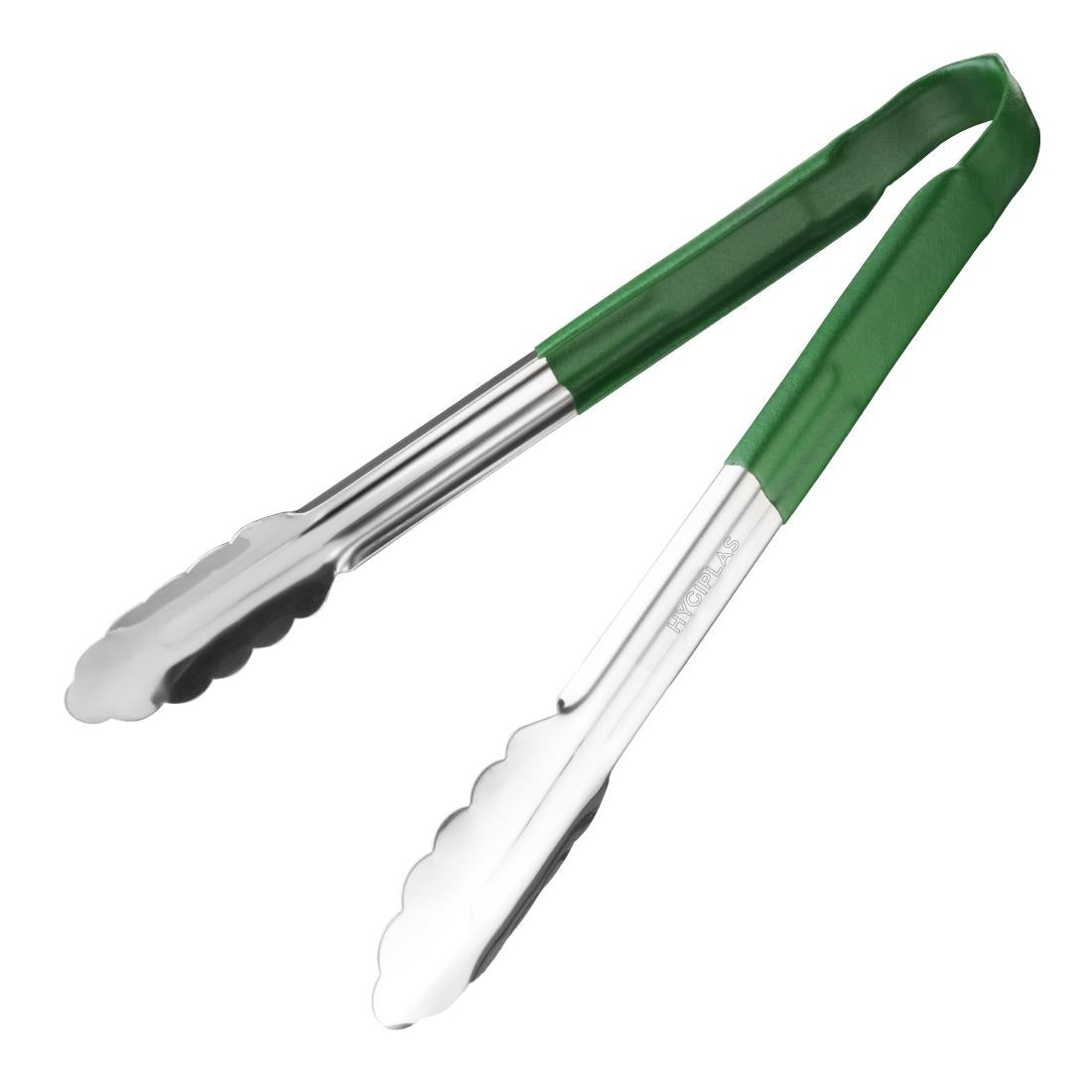 Hygiplas Colour Coded Green Serving Tongs product image