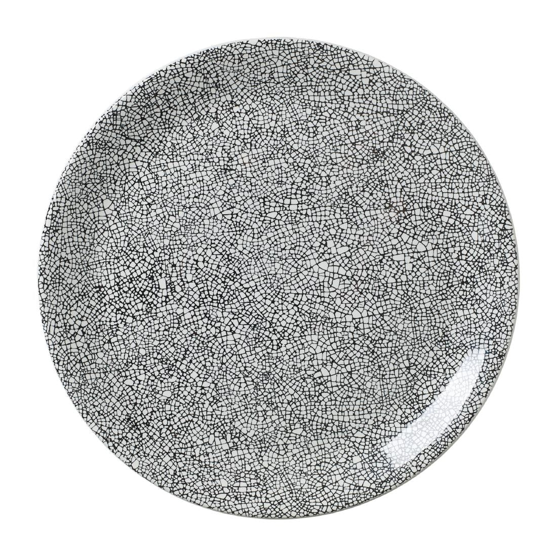 Steelite Ink Crackle Black Coupe Plates 300mm product image