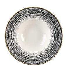 Churchill Studio Prints Homespun Charcoal Wide Rim Bowl 240mm