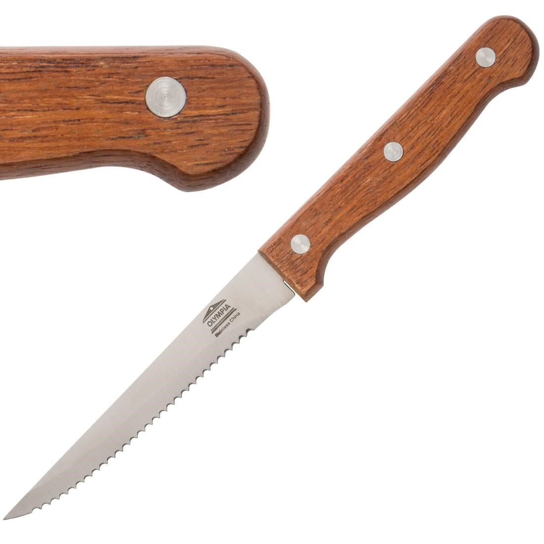 Olympia Steak Knives Wooden Handle product image