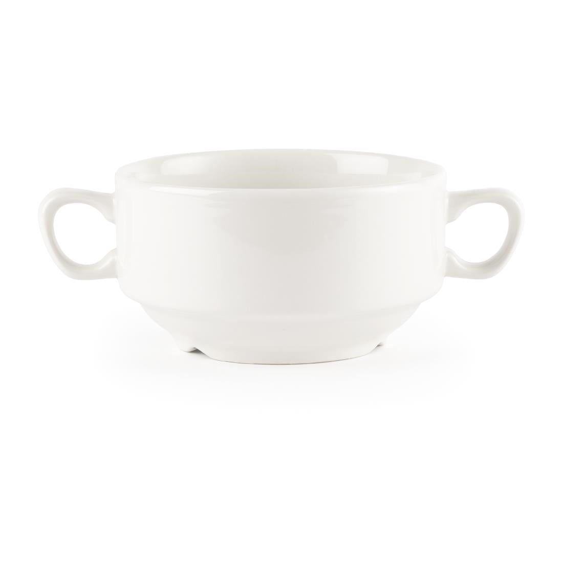 Churchill Whiteware Handled Soup Bowls 398ml product image