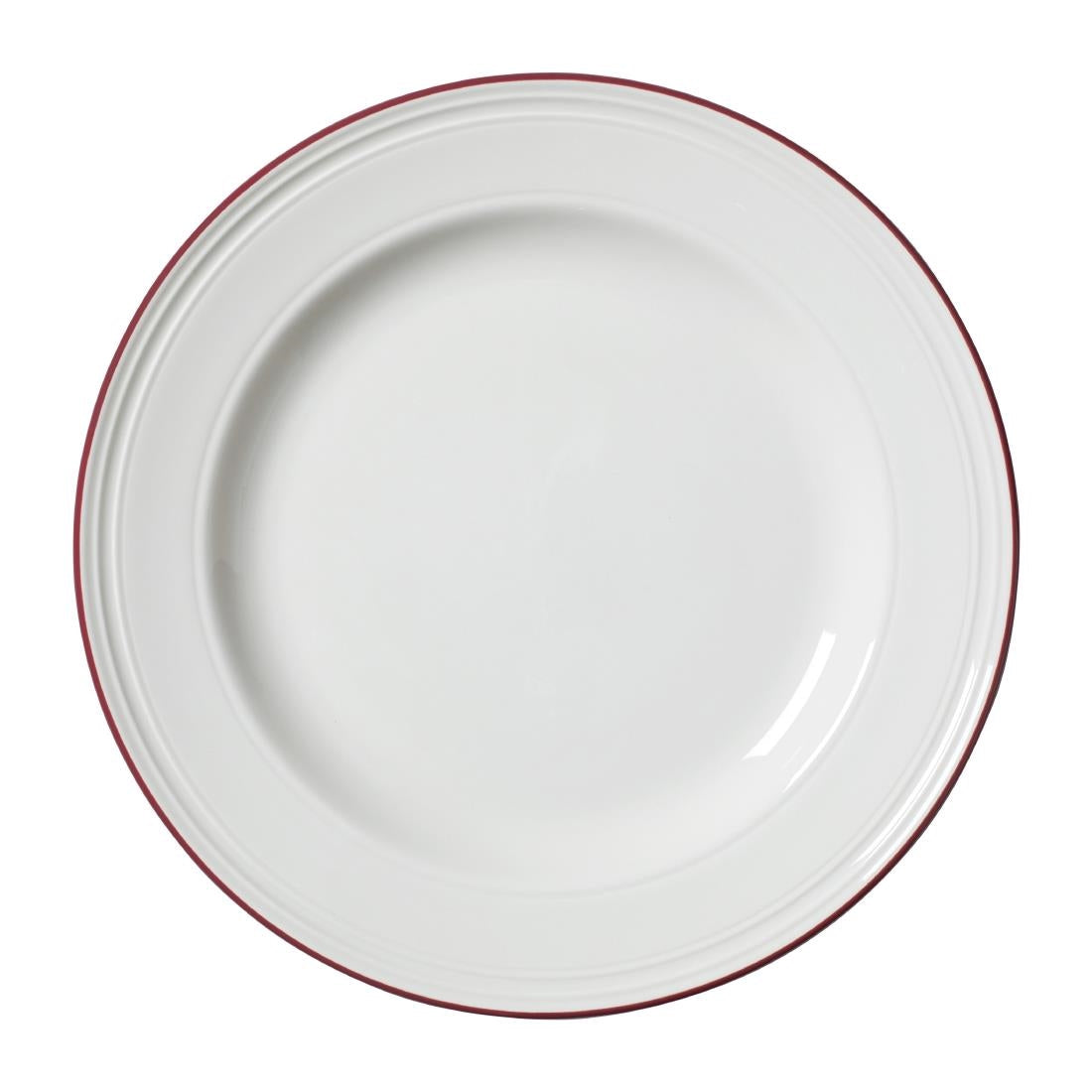 Steelite Bead Maroon Band Plates 255mm product image