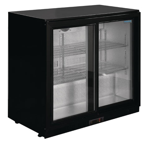 Polar G-Series Back Bar Cooler with Sliding Doors 208Ltr