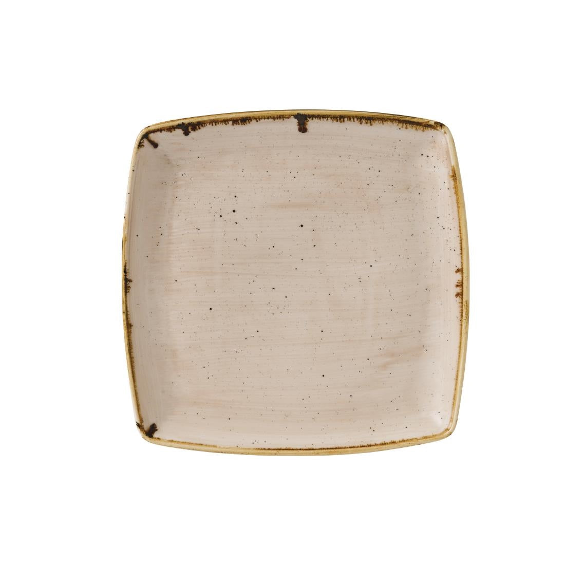 Churchill Stonecast Deep Square Plate Nutmeg product image