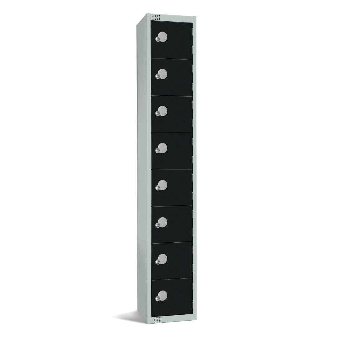 Elite Eight Door Coin Return Locker Black product image