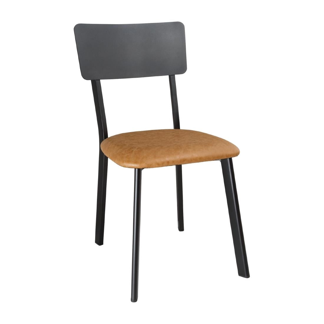 Bolero Metal & PU Side Chair Vintage Camel product image