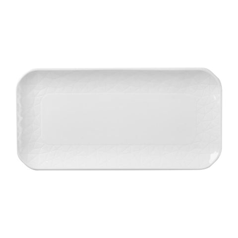 Churchill Alchemy Abstract White Shallow Oblong Tray 265mm (Pack of 6)