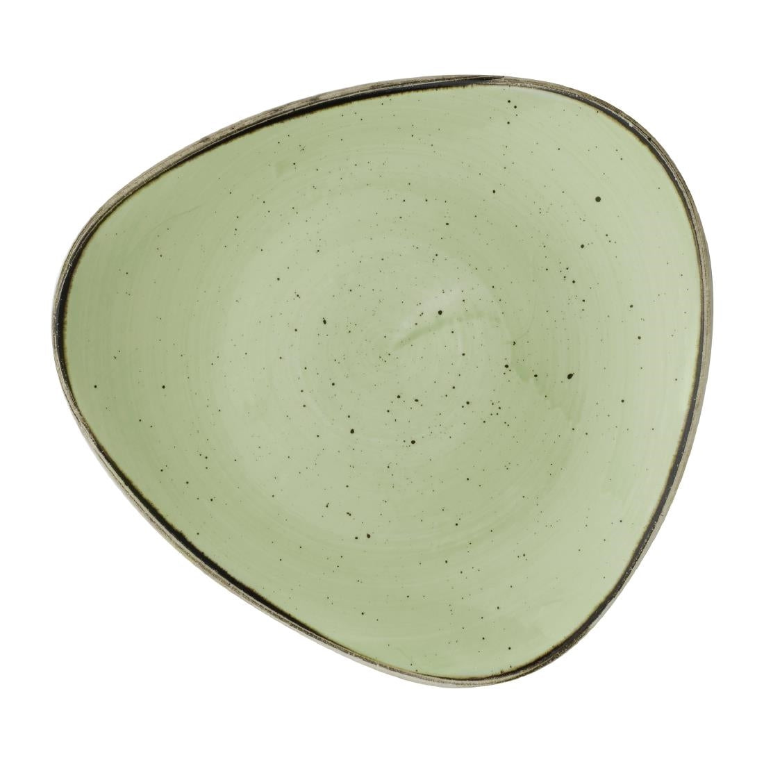 Churchill Stonecast Sage Green Triangle Plate product image