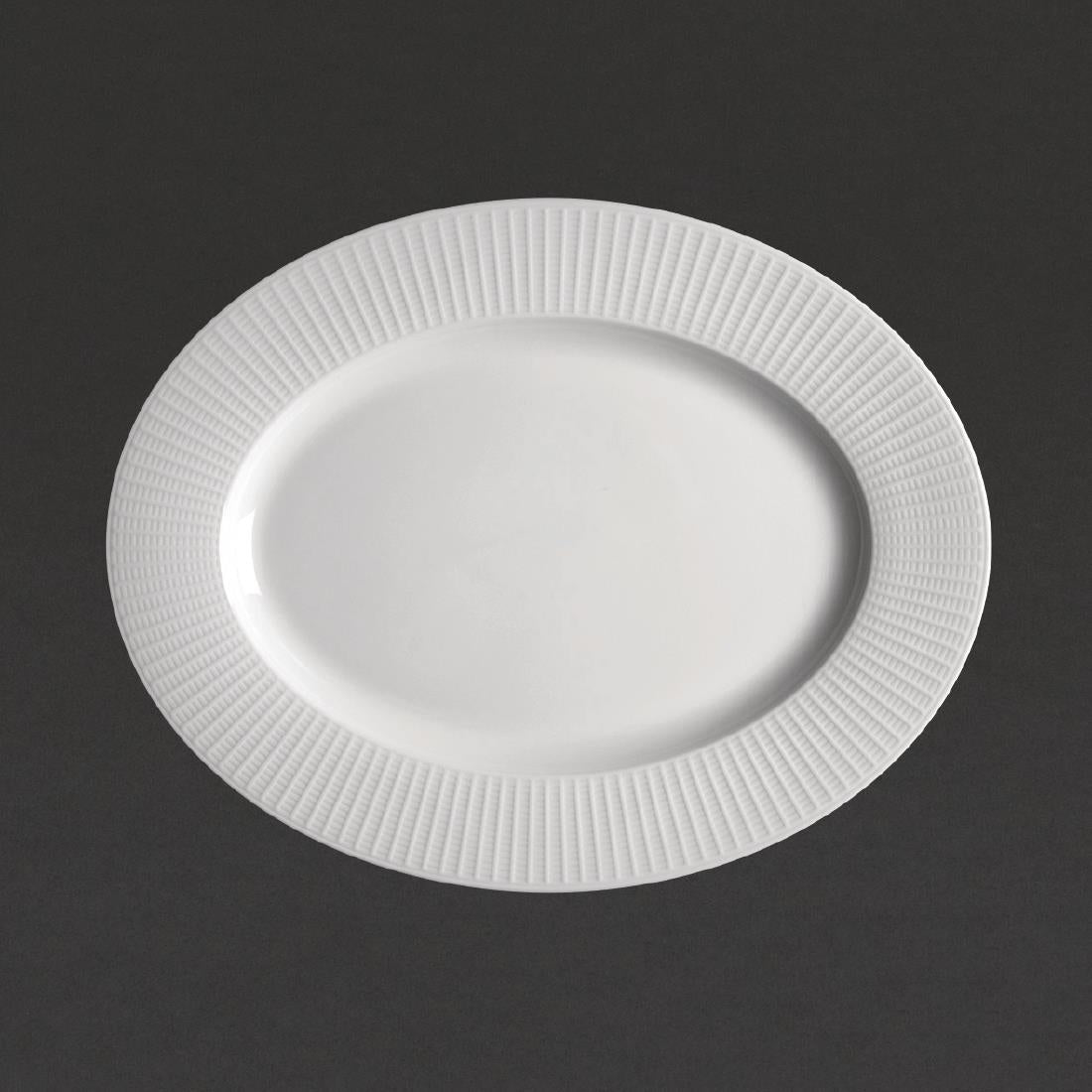 Steelite Willow Oval Plate. length 330mm product image