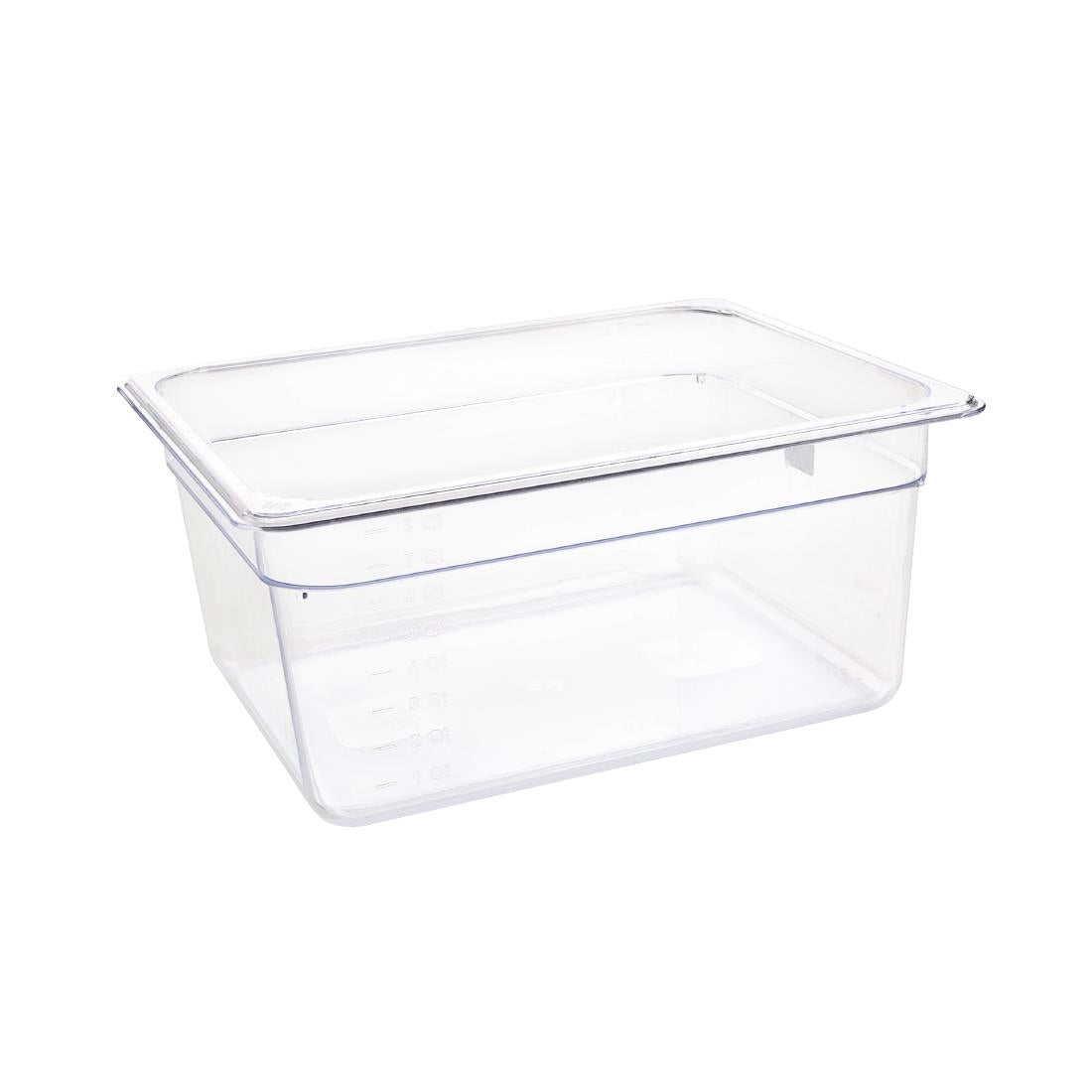 Vogue Polycarbonate 1/2 Gastronorm Container product image