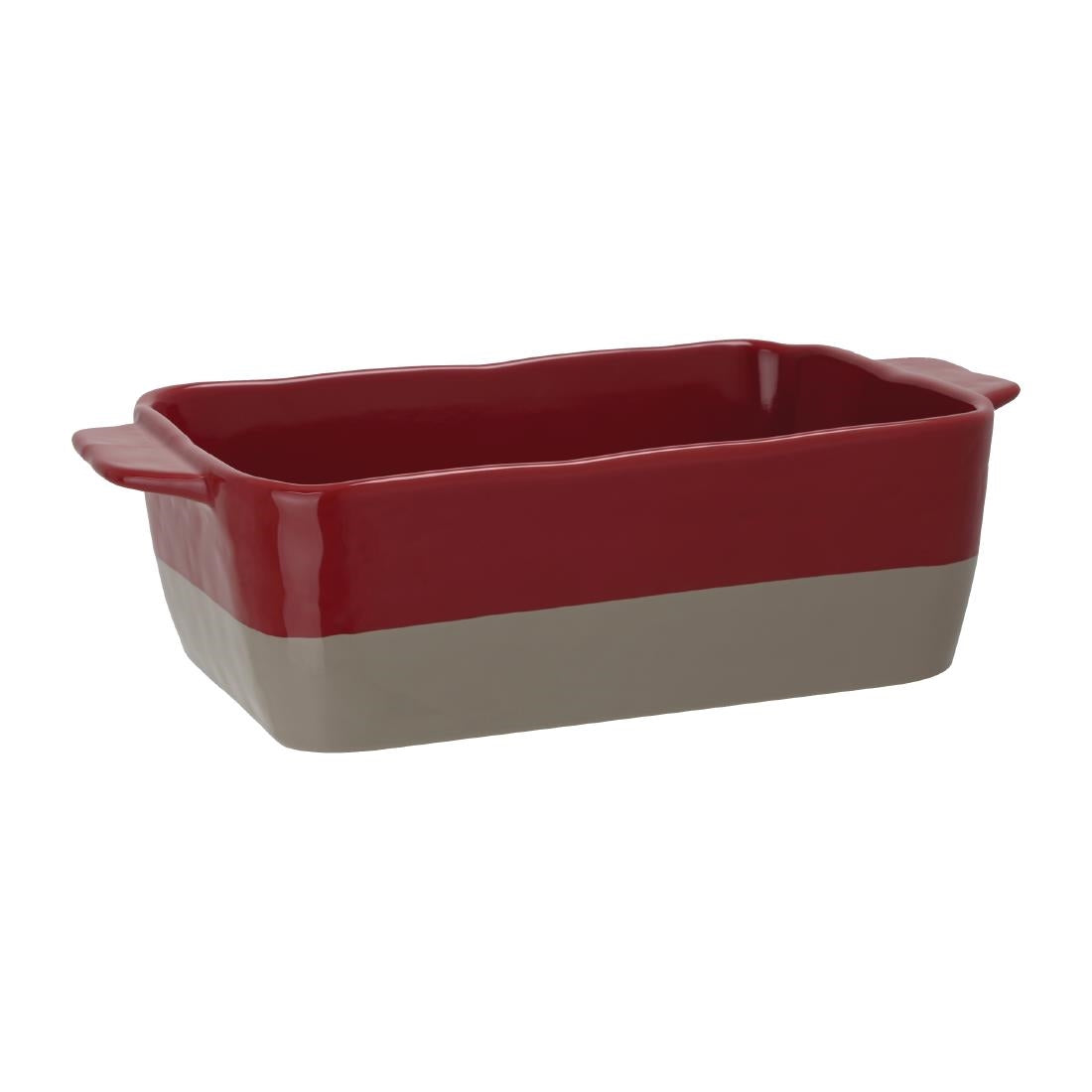 Olympia Red And Taupe Ceramic Roasting Dish product image