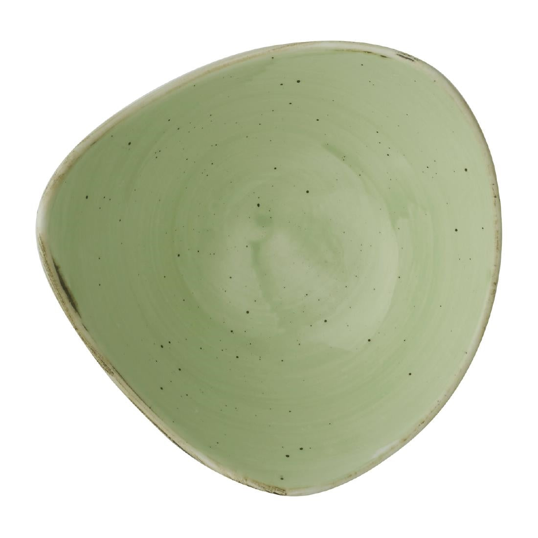 Churhill Stonecast Sage Green Triangle Bowl product image