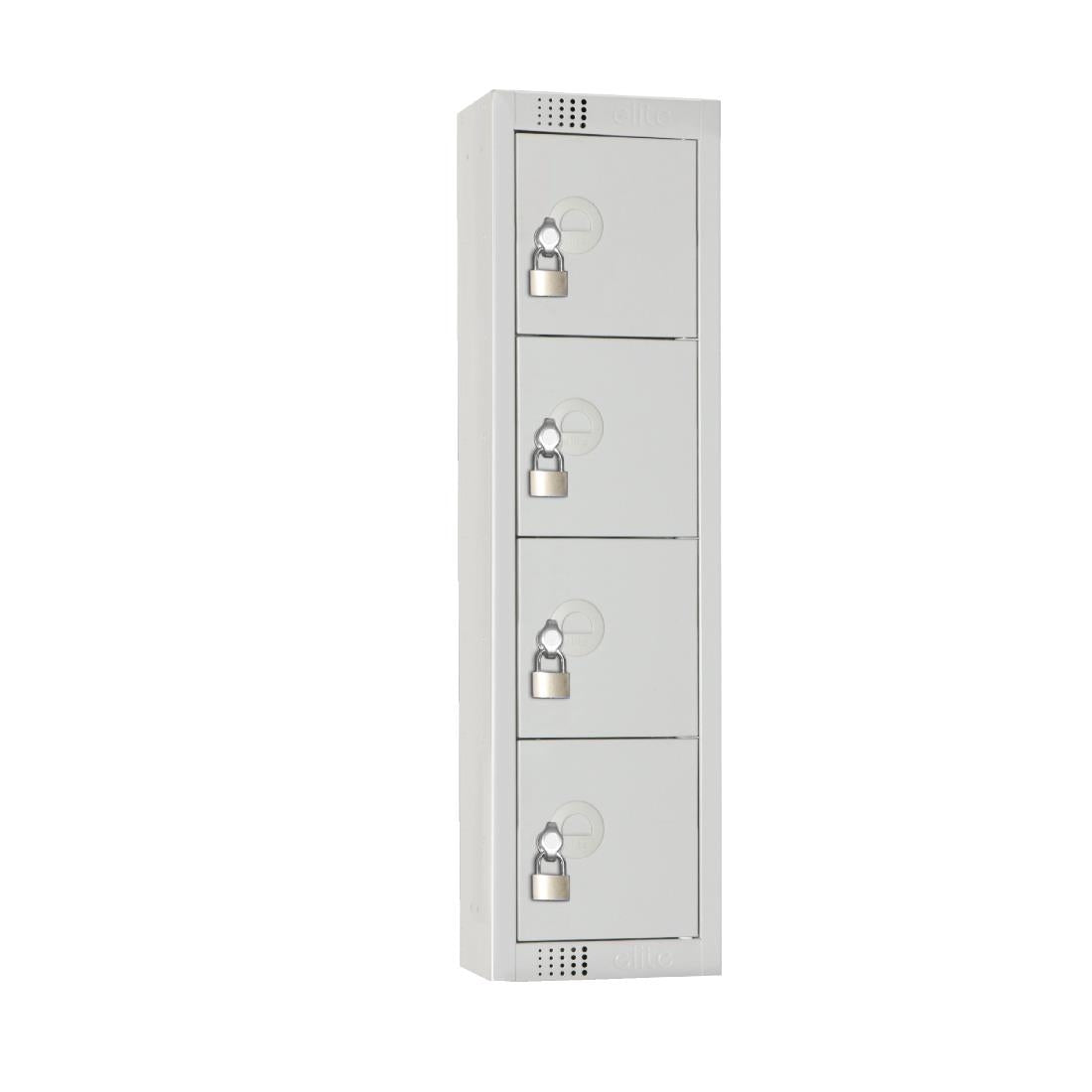 Elite Personal Effects Locker 4 Door Grey product image