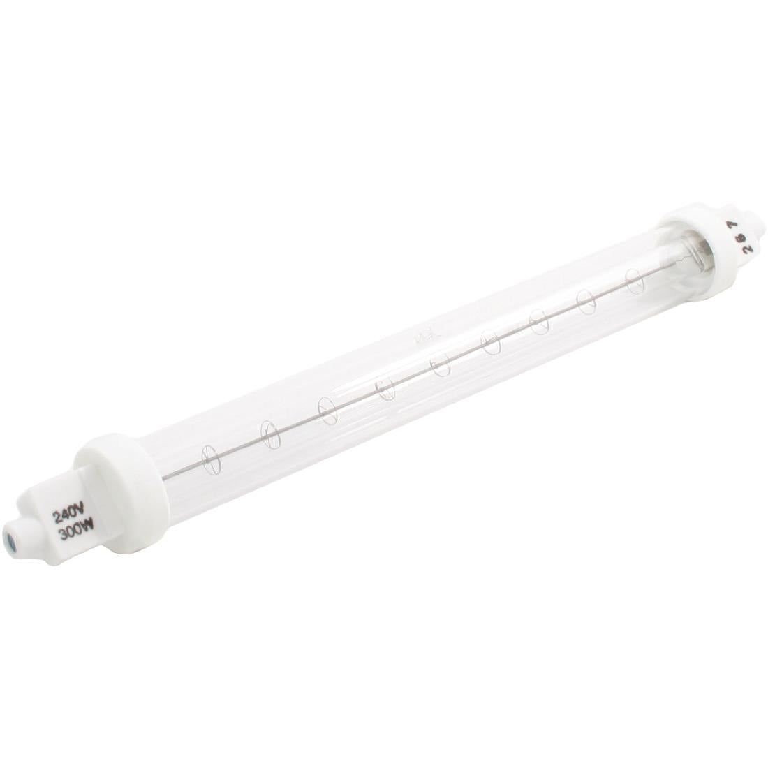 Jacketed Infrared Quartz Heat Bulb R7 220mm product image