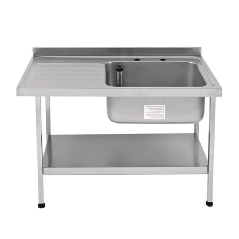 KWC DVS Self Assembly Stainless Steel Sink Left Hand Drainer 1500x650mm