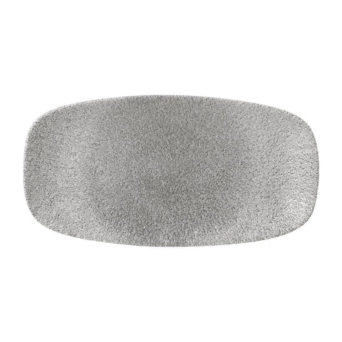 Churchill Raku Oblong Plates Jasper Grey product image