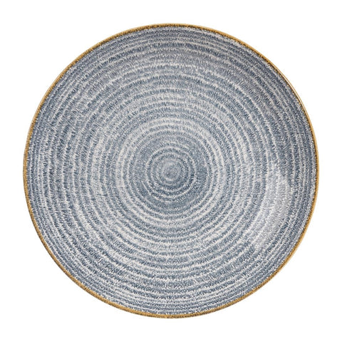Churchill Studio Prints Homespun Coupe Bowls Slate Blue 248mm (Pack of 12)