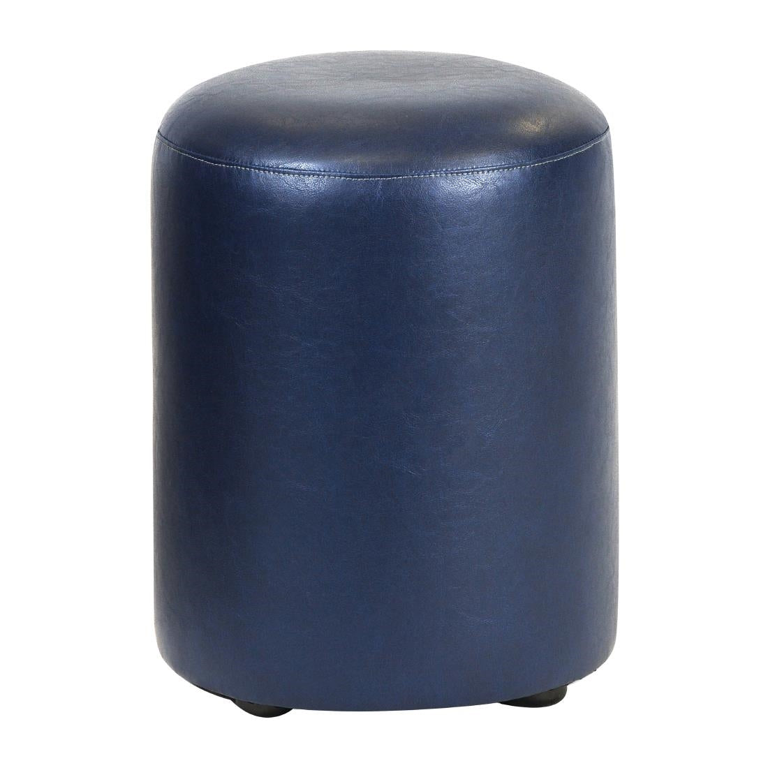 Cylinder Faux Leather Bar Stool Midnight product image