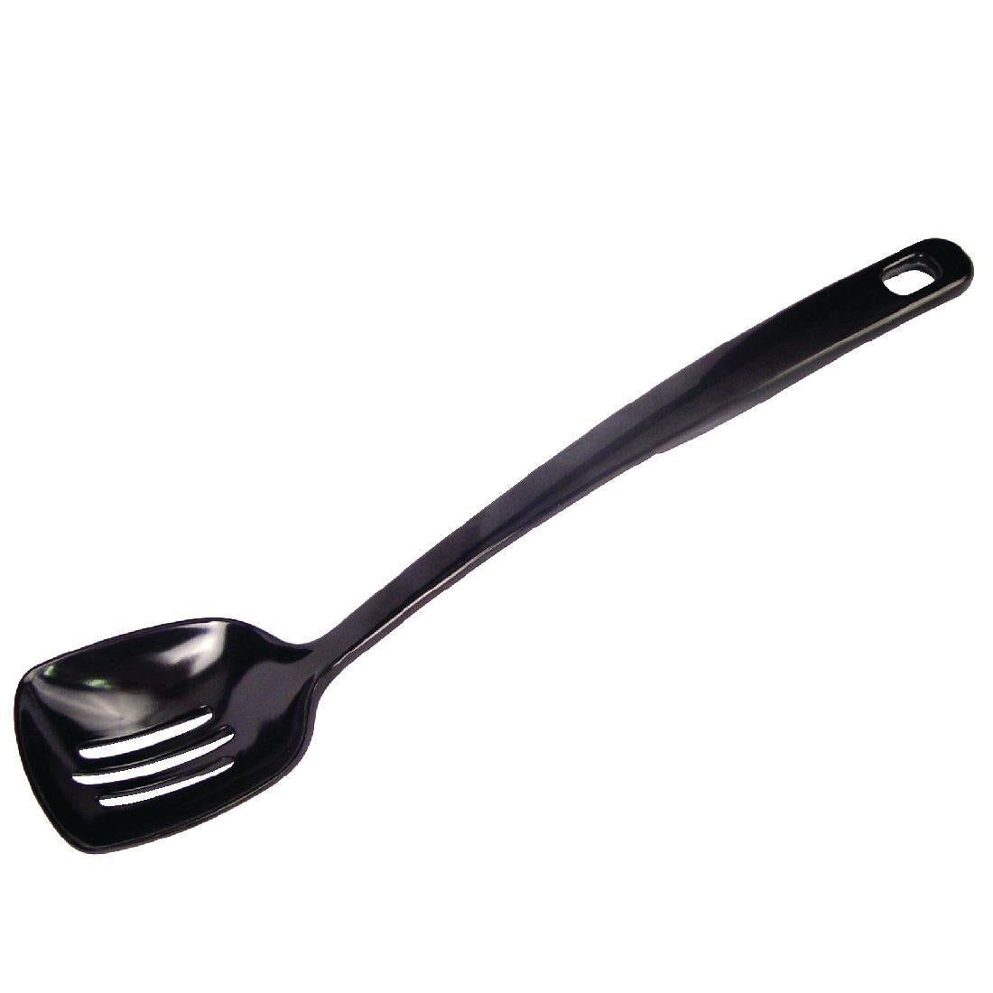 Black Slotted Serving Spoon 12" product image