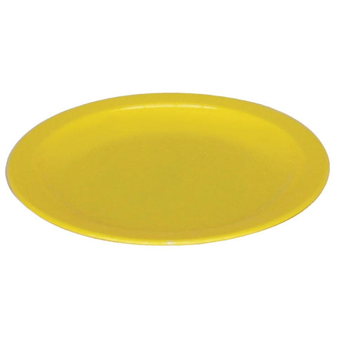 Olympia Kristallon Polycarbonate Plates Yellow 230mm (Pack of 12)