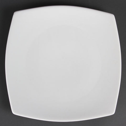 Olympia Whiteware Rounded Square Plates 270mm (Pack of 6)