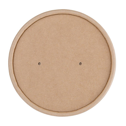 Fiesta Compostable Paper Soup Container Lids 98mm (Pack of 500)